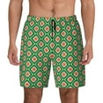 thumbnail image 1 of Daiia 60s and 70s Style Mens Swim Trunks Swim Shorts Quick Dry Swim Shorts with Mesh Lining Pockets-Small, 1 of 9