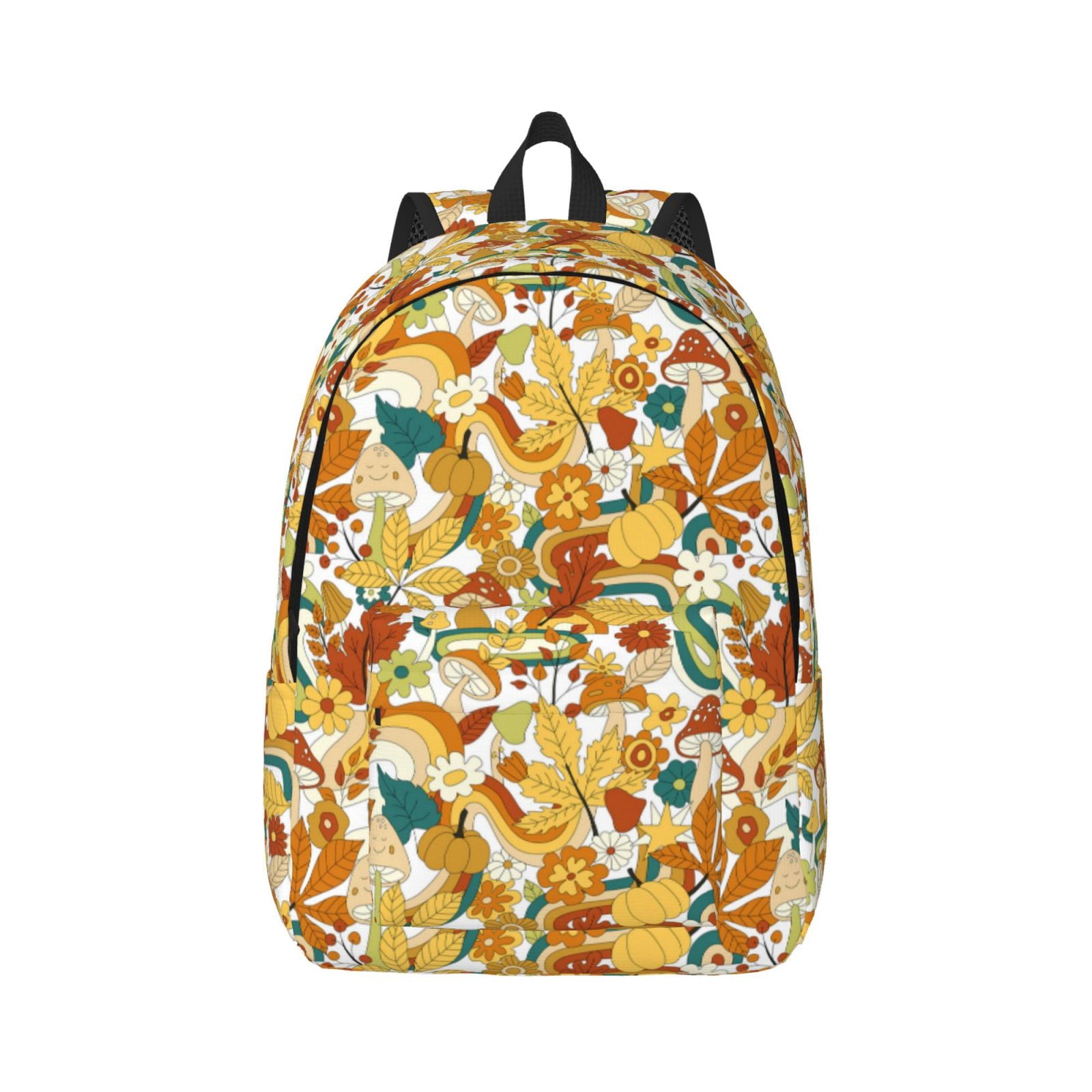 Daiia 70s Groovy Hippie Vintage Canvas Backpack for Men and Women ...