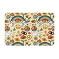 thumbnail image 1 of Daiia 70s Hippie Style Front Door Mat, Heavy Duty Durable Welcome Mat for Outdoor Indoor, Dirt Trapper Waterproof Super Absorbent Door Mat, 16" x 24", 1 of 9