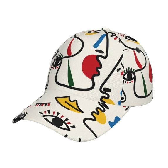 Daiia Aabstract Eyes print Baseball Cap Men Women Golf Dad Hat Adjustable Original Classic Low Profile Hat Unconstructed Plain Cap