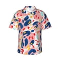 thumbnail image 1 of Daiia Abstract Leopard Print Hawaiian Shirt for Men Gentle Cotton Regular Short Sleeve Casual-3X-Large, 1 of 9
