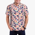 thumbnail image 1 of Daiia Abstract Leopard Print Pattern Men’s Polo Shirts,Solid Deck Shirt,Classic Fit, Breathable Cotton Polo for Casual and Sport Wear-3X-Large, 1 of 7