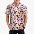 thumbnail image 1 of Daiia Abstract Leopard Print Pattern Men’s Polo Shirts,Solid Deck Shirt,Classic Fit, Breathable Cotton Polo for Casual and Sport Wear-Large, 1 of 9