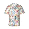 thumbnail image 1 of Daiia Abstract Marble Texture Hawaiian Shirt for Men Gentle Cotton Regular Short Sleeve Casual-X-Large, 1 of 9