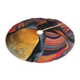 Daiia Abstract Pattern Penguin Drawing Merry Christmas Tree Skirt