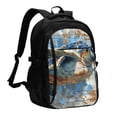 thumbnail image 1 of Daiia Abstract Sea Turtle Pattern USB Charging Backpack for Men and Women, Anti-Theft Backpack,Travel Backpack,School Backpack,College Backpack,Laptop Backpack, 1 of 7