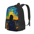 thumbnail image 1 of Daiia Abstract Starry Sky Backpack for Men and Women -Durable Backpack Large Capacity, Water-Resistant Bag with Adjustable Straps and Laptop Compartment, 1 of 7