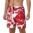 thumbnail image 1 of Daiia Abstract meat Pattern Mens Swim Trunks Swim Shorts Quick Dry Swim Shorts with Mesh Lining Pockets-Large, 1 of 6