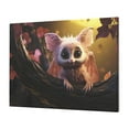 thumbnail image 1 of Daiia Adorable Fluffy Bat Print Canvas Decorative Picture – 30x40in Artistic Wall Art, Ready-to-Hang Canvas Print for Living Room（Horizontal）, 1 of 6