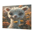 thumbnail image 1 of Daiia Adorable Llama In Flowers Print Canvas Decorative Picture – 30x40in Artistic Wall Art, Ready-to-Hang Canvas Print for Living Room（Horizontal）, 1 of 6