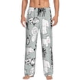 thumbnail image 1 of Daiia African Animals Men's Sleep Pant with Pockets and Drawstring,Pajama Pants-Large, 1 of 9
