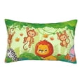 thumbnail image 1 of Daiia African Animals in the Jungle Bedding Waterproof Pillow Protector Zippered Queen – Bed Bug Proof Pillow Encasement-16"x24", 1 of 9
