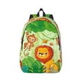 thumbnail image 1 of Daiia African Animals in the Jungle Vintage Canvas Backpack for Men and Women ,Hiking Backpack,Travel Laptop Bag for School,Large Capacity Backpack, 1 of 8