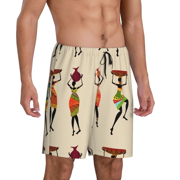 Daiia African Women Mens Woven Stretch Pajama Short,Short Pajama Pants-4X-Large
