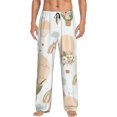 thumbnail image 1 of Daiia Air Balloon and Flower Men's Sleep Pant with Pockets and Drawstring,Pajama Pants-Large, 1 of 9