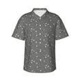 thumbnail image 1 of Daiia Airplane Routes Around The World Hawaiian Shirt for Men Gentle Cotton Regular Short Sleeve Casual-Small, 1 of 9