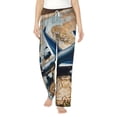 thumbnail image 1 of Daiia Airplane World Map Adventure Women's Sleep Pant with Pockets and Drawstring,Pajama Pants-XX-Large, 1 of 9