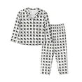 thumbnail image 1 of Daiia Airplane for Women's Long-Sleeved Pajama Set – Soft & Comfortable Sleepwear Button-Up Pajamas Cozy Lounge Wear-Small, 1 of 7
