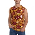 thumbnail image 1 of Daiia Almond Nuts Printed Men's Tank Tops,Casual Soft Sleeveless Gym Muscle Shirts Bodybuilding Tee-3X-Large, 1 of 8