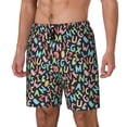 thumbnail image 1 of Daiia Alphabet Mens Swim Trunks Swim Shorts Quick Dry Swim Shorts with Mesh Lining Pockets-3X-Large, 1 of 9