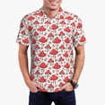 thumbnail image 1 of Daiia Amanita Red Mushroom Pattern Men’s Polo Shirts,Solid Deck Shirt,Classic Fit, Breathable Cotton Polo for Casual and Sport Wear-XX-Large, 1 of 7
