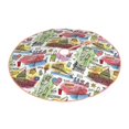 thumbnail image 1 of Daiia America Landmarks1 Drawing Merry Christmas Tree Skirt , Xmas Large Lace-up Tree Skirt, Santa Snowflakes Rustic Home Decorations New Year Party Farmhouse Decor-48", 1 of 7