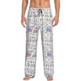 thumbnail image 1 of Daiia America Landmarks2 Men's Sleep Pant with Pockets and Drawstring,Pajama Pants-X-Large, 1 of 9