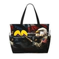 thumbnail image 1 of Daiia American Bald Eagle Warrior Beach Travel Bag - Water-Resistant Beach Bag, Lightweight Tote with 7 Pockets for Women and Men - Gym,Pool,Camping,Reusable Grocery Bag, 1 of 7