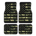 thumbnail image 1 of Daiia American Flag Camo Printed Car Floor Mats Set of 4, Durable Non Slip Auto Floor Carpet, Car Interior Carpets Proof Foot Pads Anti-Slip Cushion Automoetive Accessories, 1 of 1