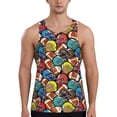 thumbnail image 1 of Daiia American Football Printed Men's Quick Dry Fit Muscle Tank Top Slim-Fit Tank Workout Tank Top Lightweight Sports Tank Top-4X-Large, 1 of 7