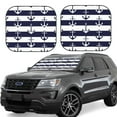 thumbnail image 1 of Daiia Anchors 2PCS Car Windshield Sun Shade, Foldable Sun Shield for Car Front Window, Auto Sun Blocker Visor Protector Universal for Truck SUV Pickup-Medium, 1 of 7