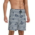 thumbnail image 1 of Daiia Anchors And Steering Wheel Mens Woven Stretch Pajama Short,Short Pajama Pants-Small, 1 of 7
