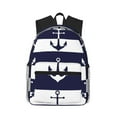 thumbnail image 1 of Daiia Anchors School Backpack for Men Women, Unisex Large Waterproof Bookbag Schoolbag Casual Daypack for High School/College/Teens/Travel/Work Black, 1 of 8