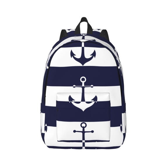 Daiia Anchors Vintage Canvas Backpack for Men and Women ,Hiking Backpack,Travel Laptop Bag for School,Large Capacity Backpack