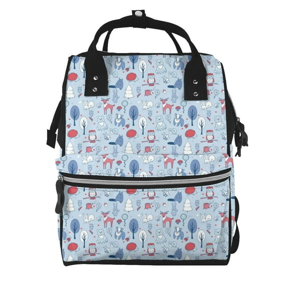 Daiia Animal Large Capacity Baby Bag Waterproof Stylish Diaper Bag Mummy Backpack Adjustable Straps Diaper BagBaby Essentials Bag