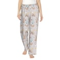 thumbnail image 1 of Daiia Animals In Tribe Women's Sleep Pant with Pockets and Drawstring,Pajama Pants-Small, 1 of 9