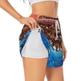 thumbnail image 1 of Daiia Animals On Noahs Ark2 Pattern Women's 2 in 1 Running Shorts - Lightweight Athletic Workout Gym Yoga Shorts Liner with Phone Pockets-Small, 1 of 7