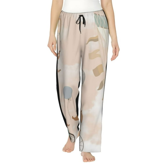 Daiia Animals Riding Across The Sky1 Women's Sleep Pant with Pockets and Drawstring,Pajama Pants-