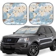 thumbnail image 1 of Daiia Animals Travel World Map 2PCS Car Windshield Sun Shade, Foldable Sun Shield for Car Front Window, Auto Sun Blocker Visor Protector Universal for Truck SUV Pickup-Small, 1 of 7