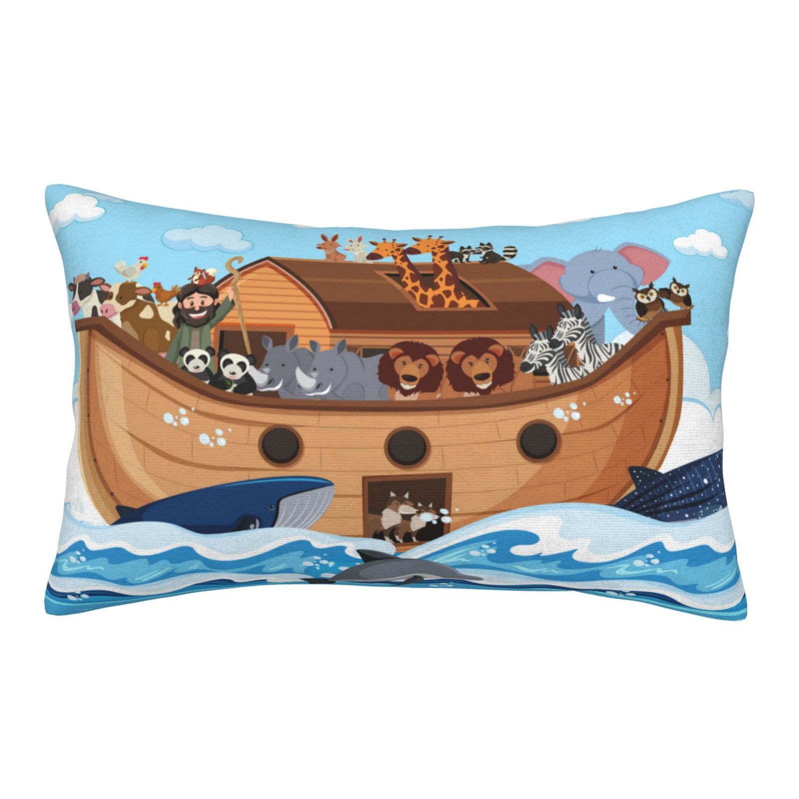 Gold Foil Noah's Ark Pillow main image 1