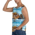 thumbnail image 1 of Daiia Animals on Noah's Ark Floating Printed Men's Tank Tops,Casual Soft Sleeveless Gym Muscle Shirts Bodybuilding Tee-Medium, 1 of 8