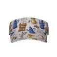 thumbnail image 1 of Daiia Antique Vintage Teapot Coffee Grinder Pattern Sport Sun Visor Hats Visor Cap Adjustable Empty Top Baseball Cap Cotton Ball Caps for Women and Men, 1 of 8