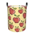 thumbnail image 1 of Daiia Apple Round Laundry Basket with Handles Thickened Waterproof Circular hamper,Dirty Clothes Storage Basket for Bedroom,Bathroom,College Dorm-Small, 1 of 8