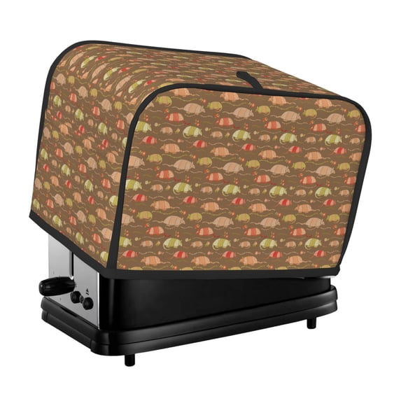 Daiia Armadillo Floral 1 Pattern 2 slice Toaster Cover, Toaster Appliance Dust-proof Cover For Kitchen Small Appliance Dust Cover and Fingerprint Protection