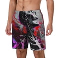 thumbnail image 1 of Daiia Artistic Skull Mens Swim Trunks Swim Shorts Quick Dry Swim Shorts with Mesh Lining Pockets-X-Large, 1 of 9