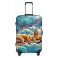 thumbnail image 1 of Daiia Artistic Starry Sky Cloud Dog Luggage Cover, Thickened Washable Travel Luggage Covers, Elastic Unique Baggage Covers for 18-20 inch Luggage-Medium, 1 of 9