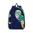 thumbnail image 1 of Daiia Astronaut Dinosaur and Space Vintage Canvas Backpack for Men and Women ,Hiking Backpack,Travel Laptop Bag for School,Large Capacity Backpack, 1 of 1