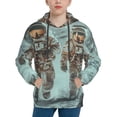thumbnail image 1 of Daiia Astronauts On Lunar Mission for Boys Fashion Hoodies & Sweatshirts with Kangaroo Pocket,Hooded Sweatshirt for Kid, Breathable& Moisture Wicking-Large, 1 of 6