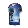 thumbnail image 1 of Daiia Astronauts Start Running Mens Baseball Jersey Button Down Shirts Short Sleeve Sports Uniforms-3X-Large, 1 of 9