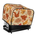 thumbnail image 1 of Daiia Autumn Animal Maple Leaves Pattern 4 slice Toaster Cover, Toaster Appliance Dust-proof Cover For Kitchen Small Appliance Dust Cover and Fingerprint Protection, 1 of 7